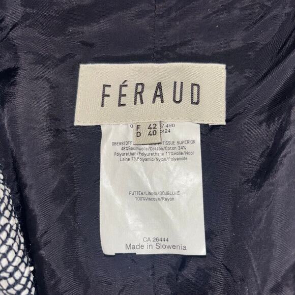 Vintage Louis Féraud Wool Blend Blazer- Tweed Luxury Designer Blazer- Size US 10 - Picture 14 of 15